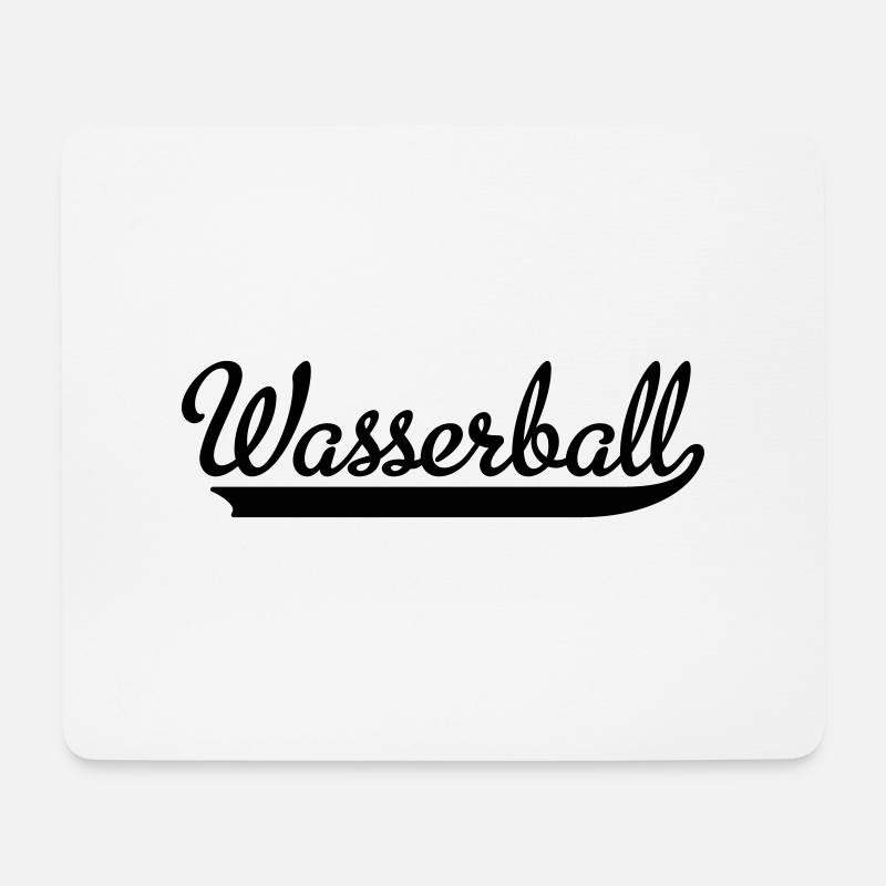 Wasserball - Mousepad (Querformat) - Weiß