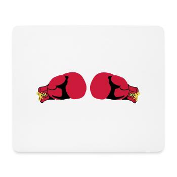 Boxhandschuhe - Mousepad (Querformat) - Weiß - Vorne