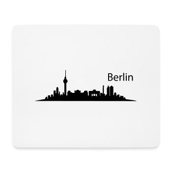 BERLIN MOTIVE – BERLIN SKYLINE – City of Berlin De - Mousepad (Querformat) - Weiß - Vorne