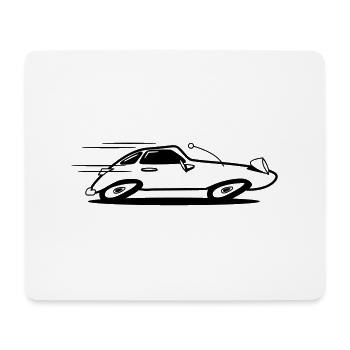 Sports car car car car fast - Mouse Pad (horizontal) - white - Front