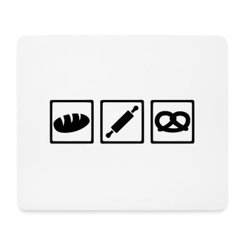 Bäcker - Mousepad (Querformat) - Weiß - Vorne