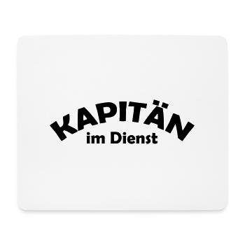 kapitän - Mousepad (Querformat) - Weiß - Vorne