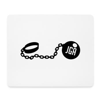 jga_kette_nu1 - Mousepad (Querformat) - Weiß - Vorne