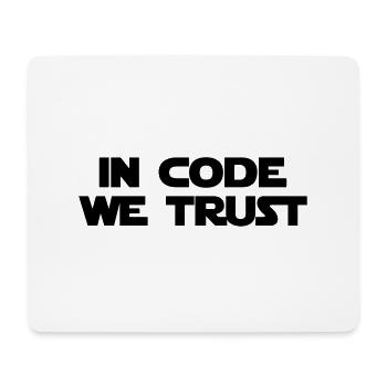 In code we trust - Tapis de souris (format paysage) - blanc - Devant