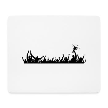 Fans Pokal - Mousepad (Querformat) - Weiß - Vorne