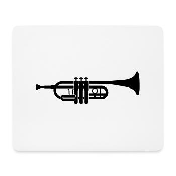 trumpet - Mouse Pad (horizontal) - white - Front