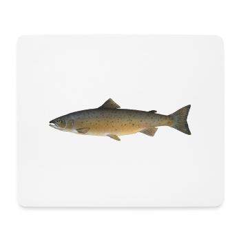Salmon 2 - Tapis de souris (format paysage) - blanc - Devant