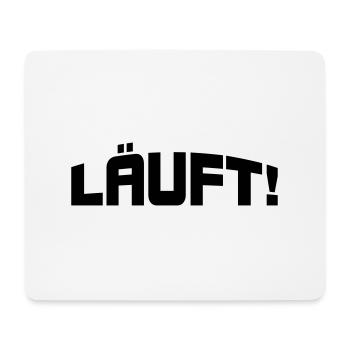 Läuft! - Mousepad (Querformat) - Weiß - Vorne