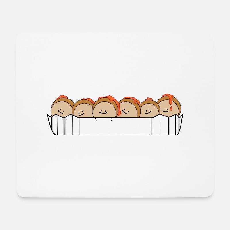 Currywurst - Mousepad (Querformat) - Weiß