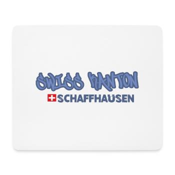 Cantons T-shirt Schaffhausen - Tapis de souris (format paysage) - blanc - Devant