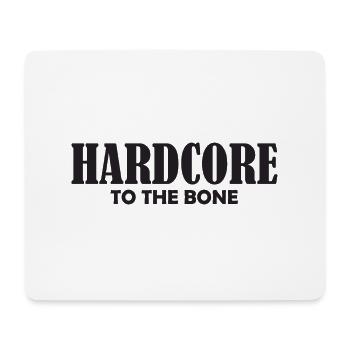 Hard core to the Bone - Mouse Pad (horizontal) - white - Front