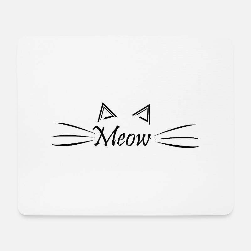 Cat cat - Mouse Pad (horizontal) - white