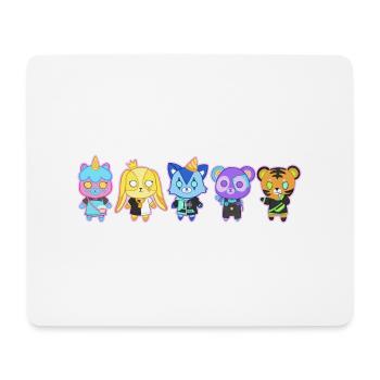 Cute and Funneh Animal Plushies - Mouse Pad (horizontal) - white - Front