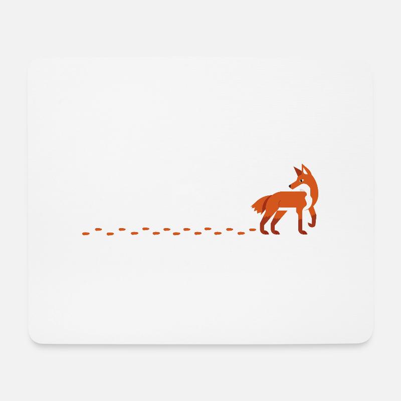 Fox Fox Track - Mouse Pad (horizontal) - white