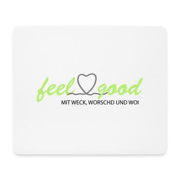 feelgood inderpfalz GRÜN WWW - Mousepad (Querformat) - Weiß - Vorne
