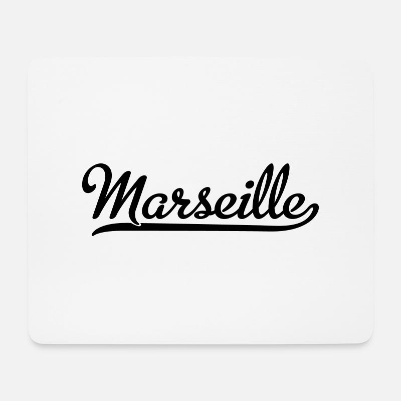 Marseille - Mousepad (Querformat) - Weiß