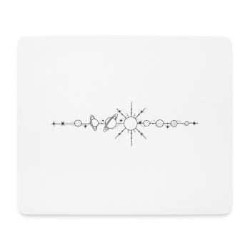 Universum - Planeten - Mousepad (Querformat) - Weiß - Vorne