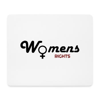 droits des femmes, femmes, droits des femmes Hoodies, femme - Tapis de souris (format paysage) - blanc - Devant