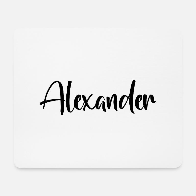 Vorname - Alexander - Mousepad (Querformat) - Weiß