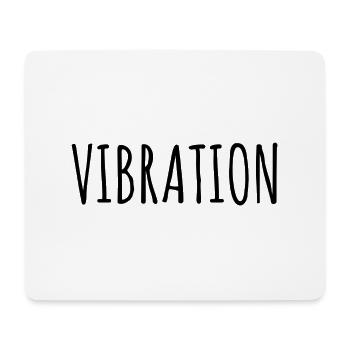 T_shirt vibration - Tapis de souris (format paysage) - blanc - Devant