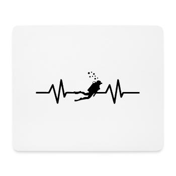 Diving Dive Dive - Mouse Pad (horizontal) - white - Front
