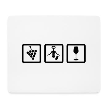 Winzer Gear - Winzer Zubehör Weinrebe Korkenzieher - Mousepad (Querformat) - Weiß - Vorne