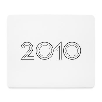 2010 - Mousepad (Querformat) - Weiß - Vorne