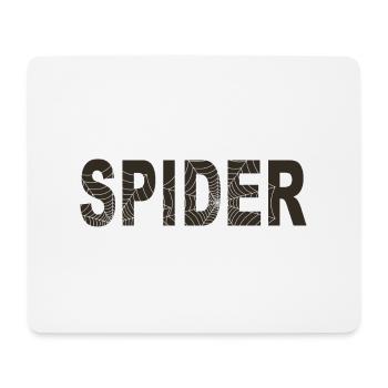 Spinne wort mit Grafik - Mousepad (Querformat) - Weiß - Vorne