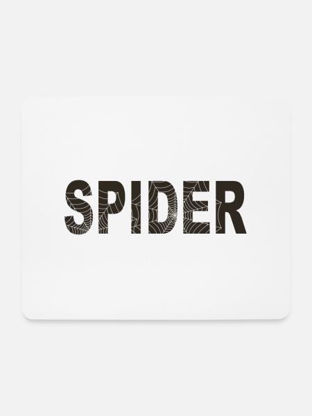 Spider word with graphic - Mouse Pad (horizontal) - white