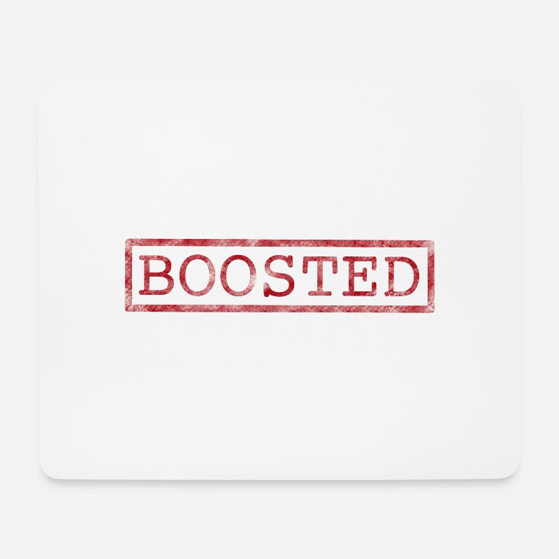 Boosted - Mousepad (Querformat) - Weiß