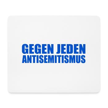 Gegen jeden antisemitismus - Mousepad (Querformat) - Weiß - Vorne