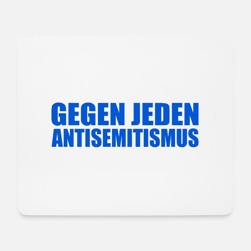 Gegen jeden antisemitismus - Mousepad (Querformat) - Weiß