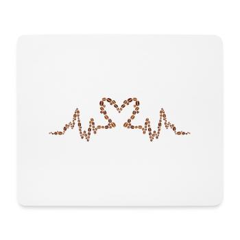 Coffee Cup Coffee Bean Coffee Gift Caffeine - Mouse Pad (horizontal) - white - Front