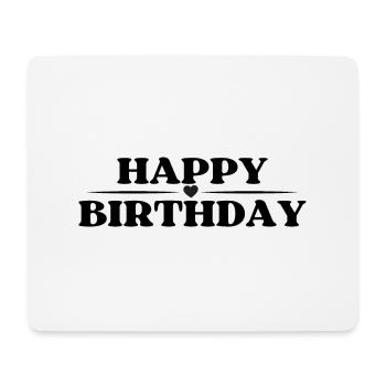 Happy Birthday - Mousepad (Querformat) - Weiß - Vorne