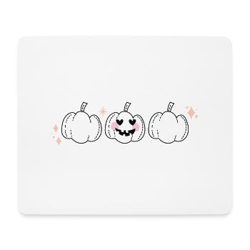 Halloween PNG PINK PUMPKINS - Mouse Pad (horizontal) - white - Front