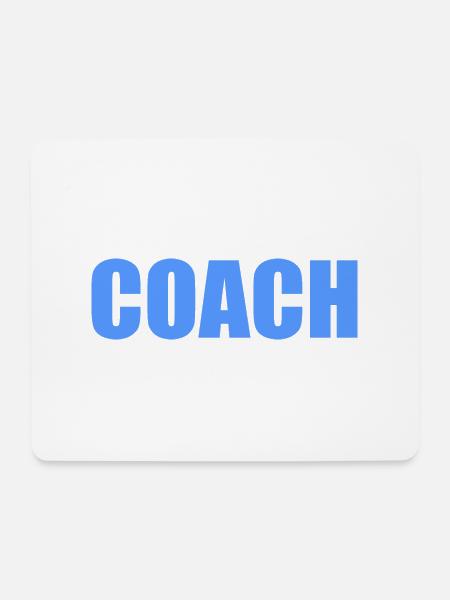 Coach - Mousepad (Querformat) - Weiß