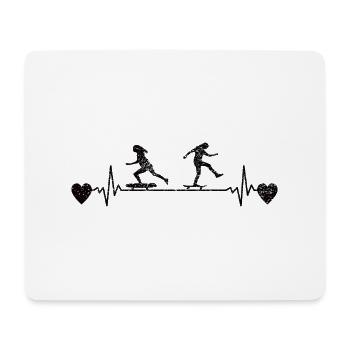 Skateboarding Skateboard Skating Longboard Skater - Mouse Pad (horizontal) - white - Front