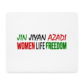 Women life freedom jin jiyan azadi - Tapis de souris (format paysage) - blanc - Devant