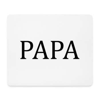 Papa - Mousepad (Querformat) - Weiß - Vorne