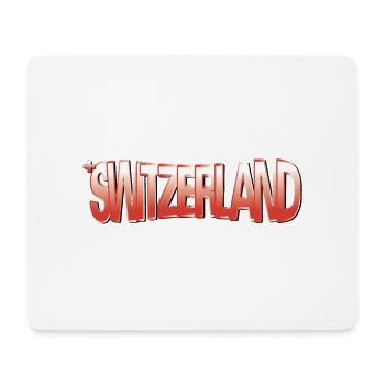 SWITZERLAND CLAIM Red gradient - Mouse Pad (horizontal) - white - Front