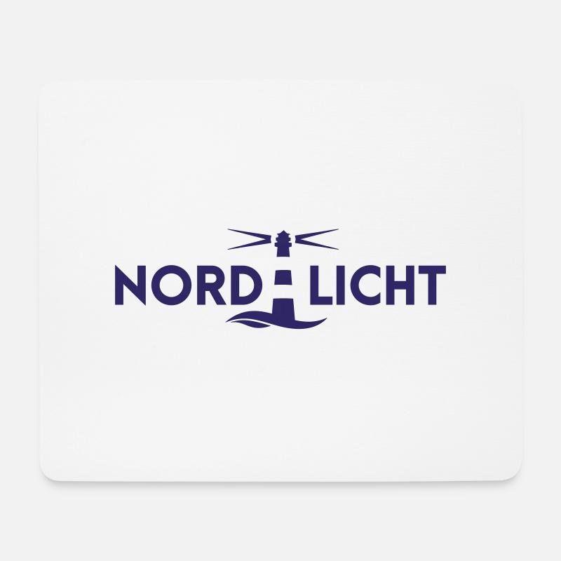 Nordlicht - Mousepad (Querformat) - Weiß