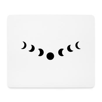 phase de la lune - Tapis de souris (format paysage) - blanc - Devant