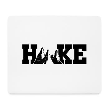 Retro Graphic Hiking Hiker Mountaineering Trekking - Mousepad (Querformat) - Weiß - Vorne