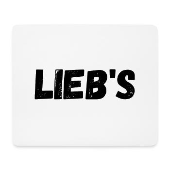 Lieb's - Cooles Design für Liebe und Valentinstag - Mousepad (Querformat) - Weiß - Vorne