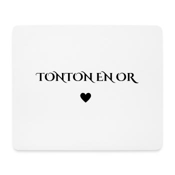 tonton en or - Tapis de souris (format paysage) - blanc - Devant