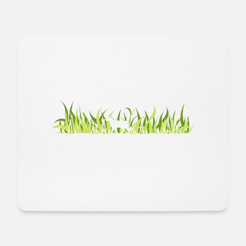 Katze Herzschlag Katzenhalter - Mousepad (Querformat) - Weiß