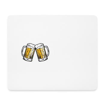 Beer Beer Wine Vino Party - Mouse Pad (horizontal) - white - Front