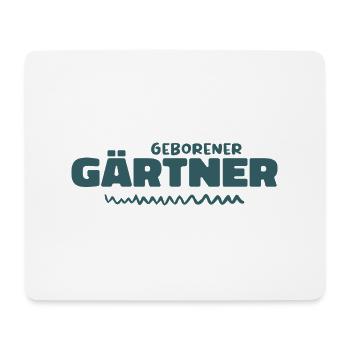 Geborener gärtner - Mousepad (Querformat) - Weiß - Vorne