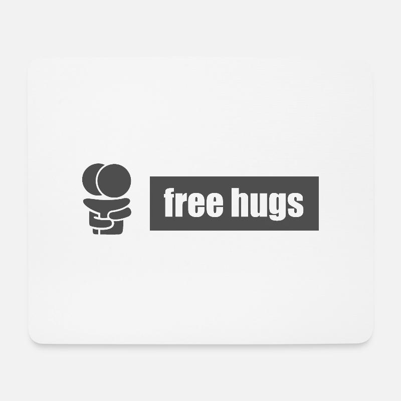 Free hugs V.1 - Mousepad (Querformat) - Weiß