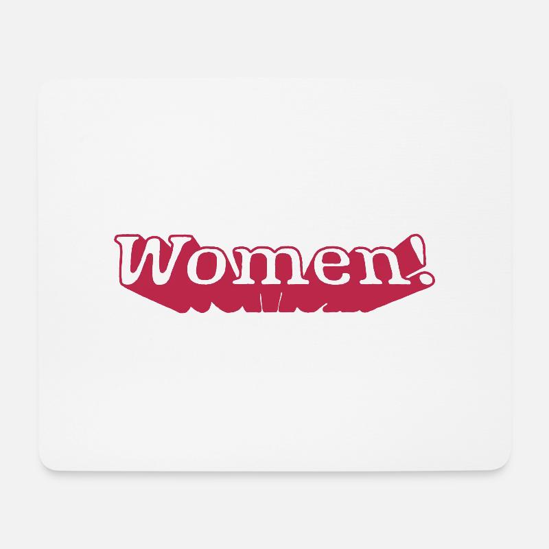 Frauen - Mousepad (Querformat) - Weiß